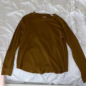 Brown Time and Tru Long Sleeve Shirt